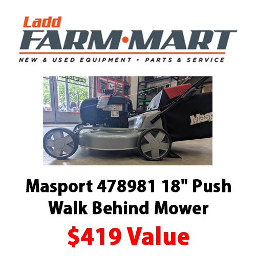Ladd Farm Mart $419 Masport 478981 18" Push Walk Behind Mower