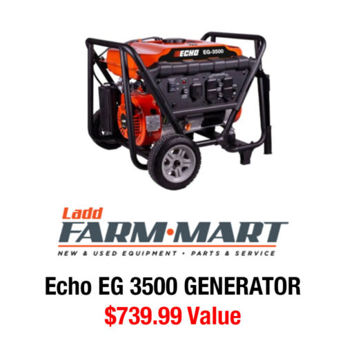 Ladd Farm Mart $739.99 Echo EG 3500 Generator