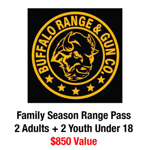 Buffalo Range & Gun Co. $850 Family Season Range Pass (up to 2 adults + 2 under 18 y.o.)