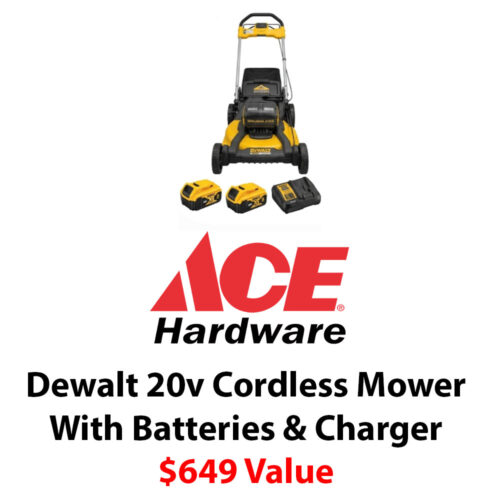 Ace Distribution $649 DeWalt 20v Max Cordless Self Propelled Mower Kit Batteries and Charger Included