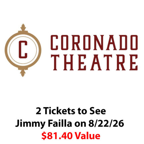 Coronado Theater Global Legends $81.40 2 Tickets to See Jimmy Failla